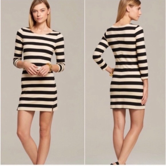THEORY Striped Onita Dress Size Medium - Picture 1 of 16